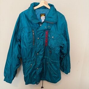 Descente Vintage 90s Jacket With Hood Mens XS  Winter Ski Green Snowboarding